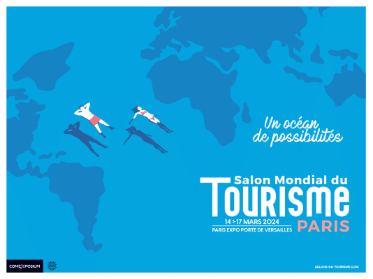 Affiche pour le Salon Mondial du Tourisme Paris