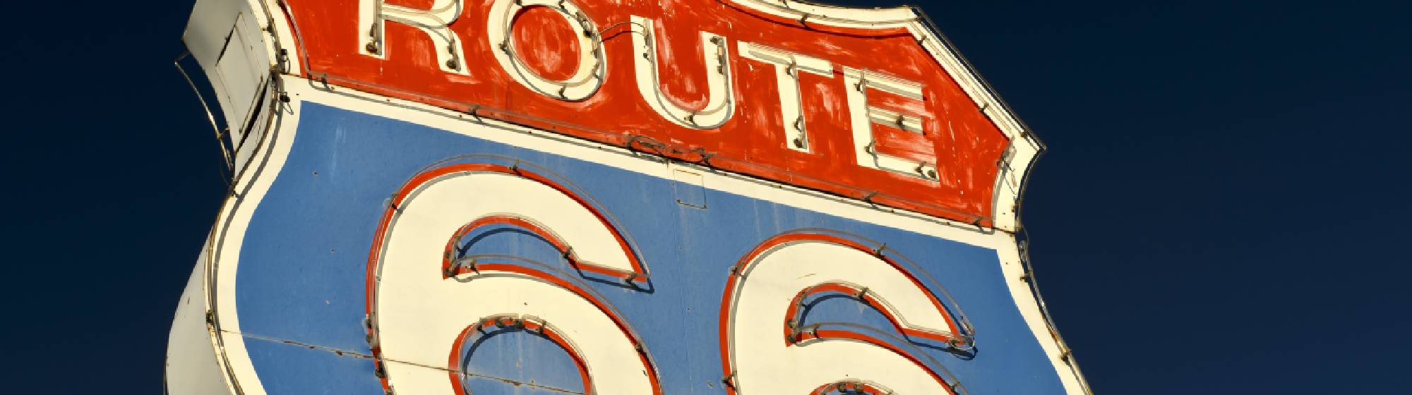 La route 66 qui traverse l'Amérique