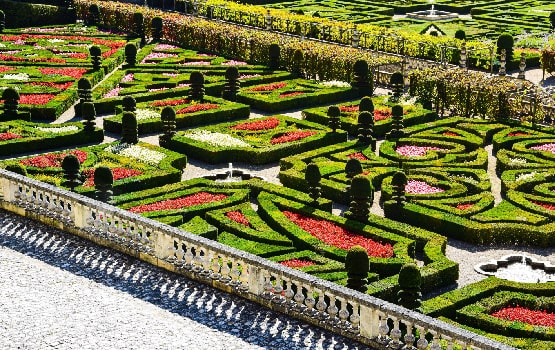 La boucle Villandry : le jardin d'un château.