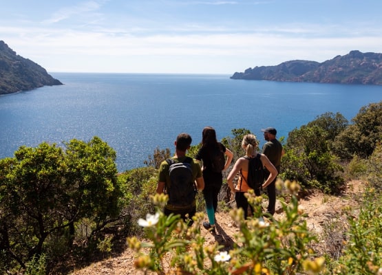 Vue sur la mer en Corse