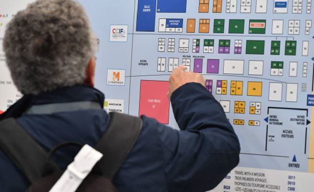 Le plan des Salons du Tourisme.