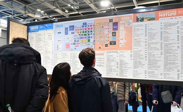 Le plan des Salons du Tourisme.