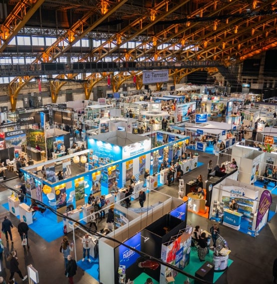 Vue panoramique du salon du tourisme de Lyon