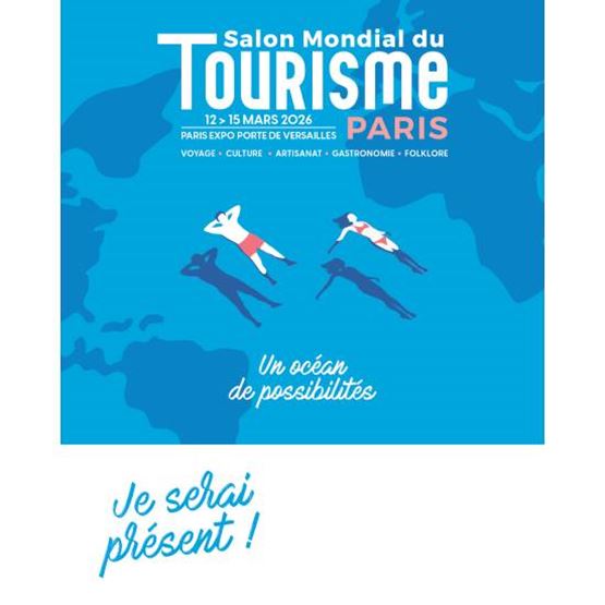 Encart en 1080-1350 à destination des exposants afin qu'ils annoncent leur venue sur le Salon Mondial du Tourisme à Paris. 