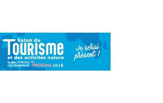 Encart pour annoncer sa présence sur Tourissima Lille. 