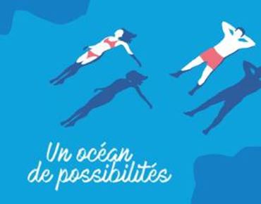 2 personnages dans la mer