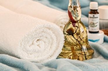 Une serviette pour un moment de relaxtion