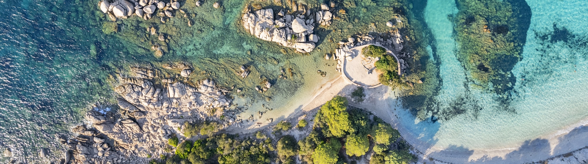 Vue paradisiaque sur une île