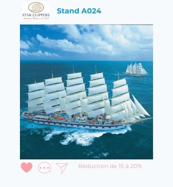 Visuel de Star Clippers pour annoncer une offre spéciale : Réduction de 15 à 20%