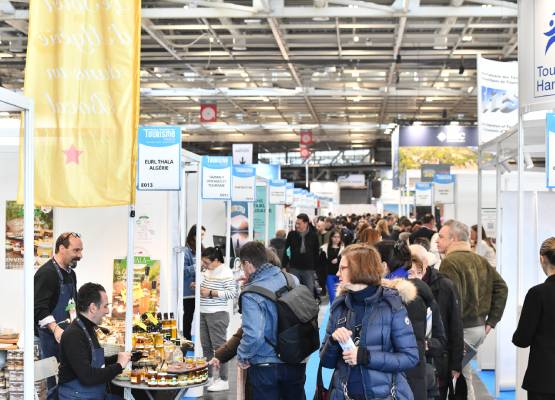 des visiteurs du salon