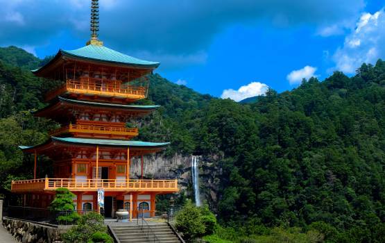 temple asiatique dans la forêt