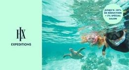 une offre promotionnelle pour HX Expeditions (nager avec les tortues)
