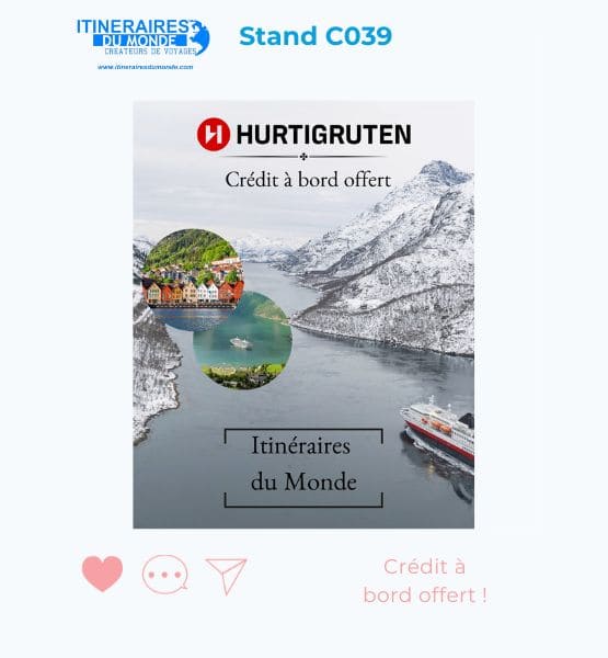 Offre spéciale de Hurtigruten : Crédit à bord offert !