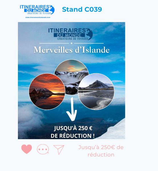 une publicité pour un voyage en Islande