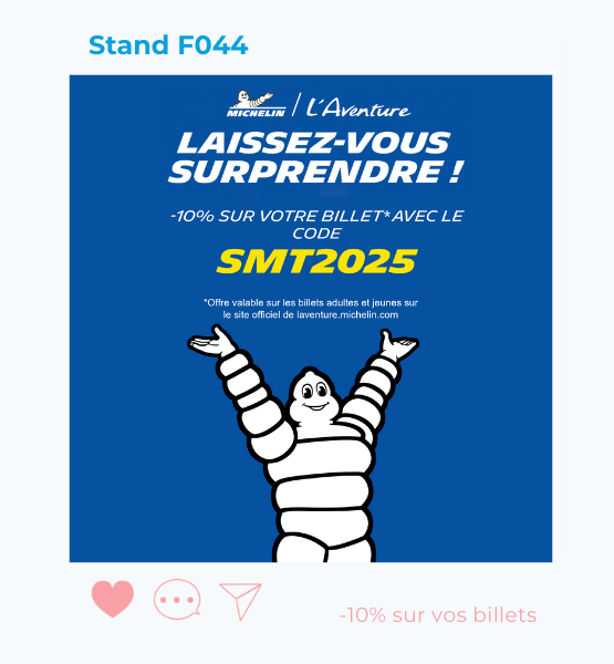 Visuel de l'offre spéciale de Michelin l'Aventure : -10% sur vos billets
