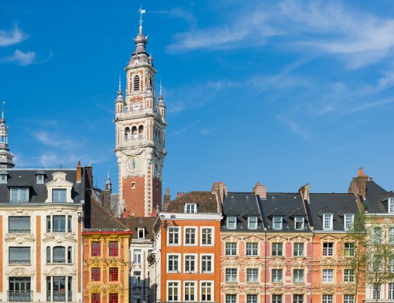 des immeubles colorés à Lille