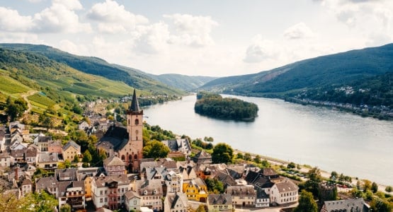 Une partie du fleuve, le Rhin