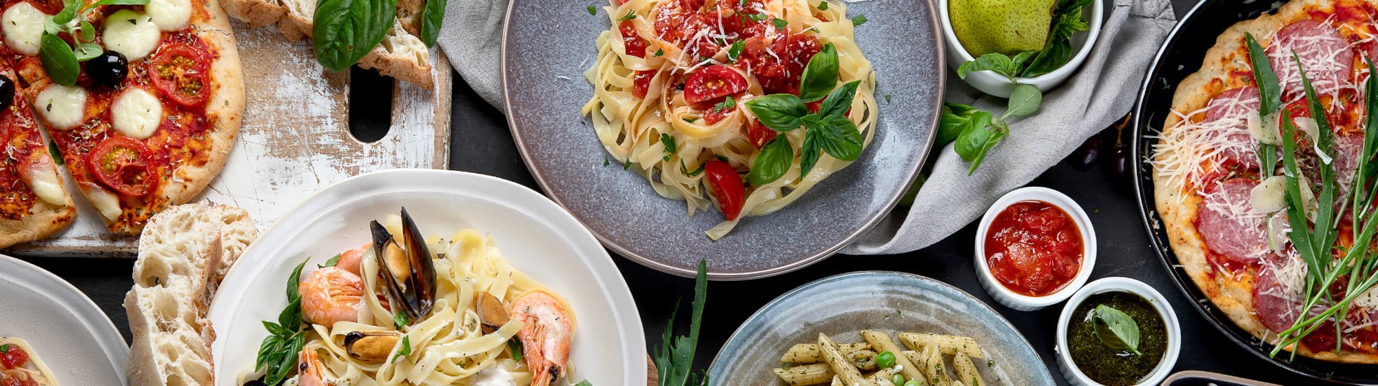 des plats italiens