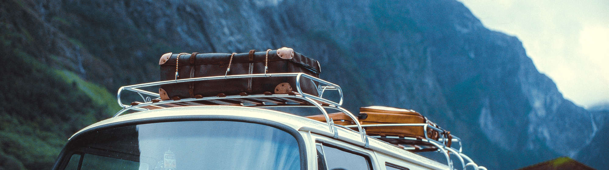 Camping vintage en montagne