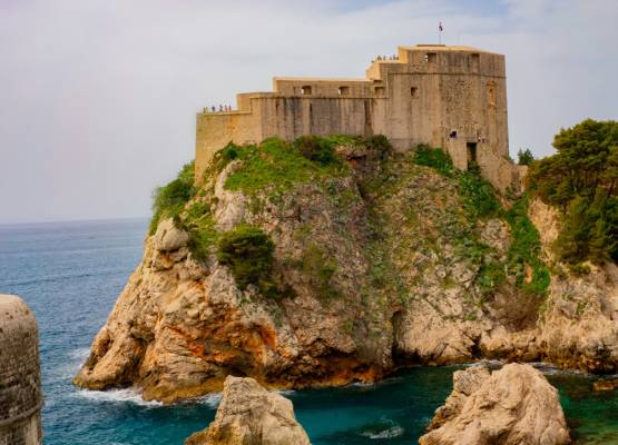 un cahteau de dubrovnik en Croatie