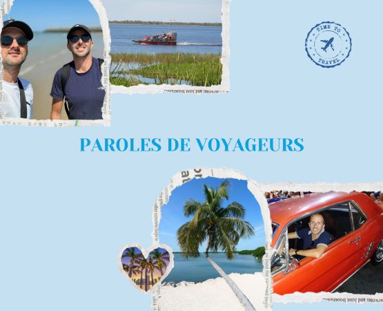 un photo montage de personnes qui ont voyagé aux etats unis