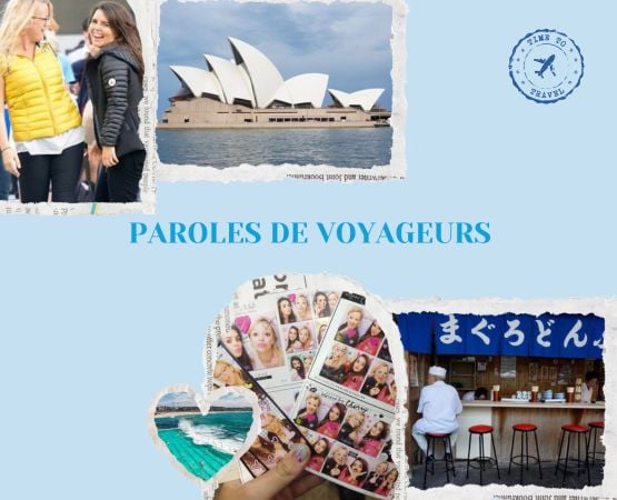 montage photo de filles qui sont parties en tour du monde